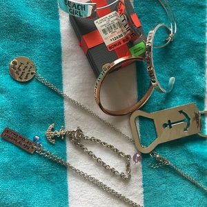 Beach theme jewelry lot